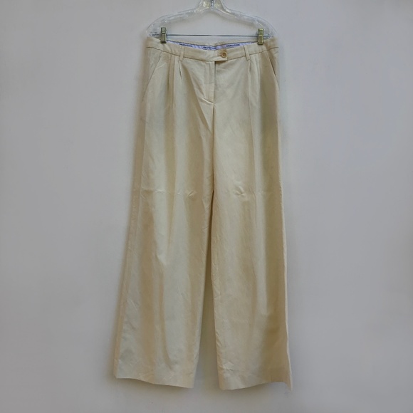 Moschino Cheap and Chic cream wide leg pants
